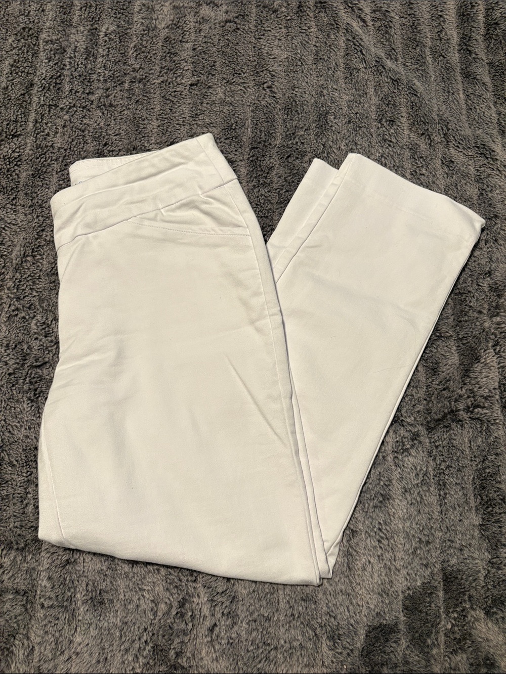 croft & barrow White Straight-Leg Ponte Pants